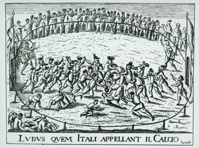 Italian Calcio Players by Fernando Bertelli
